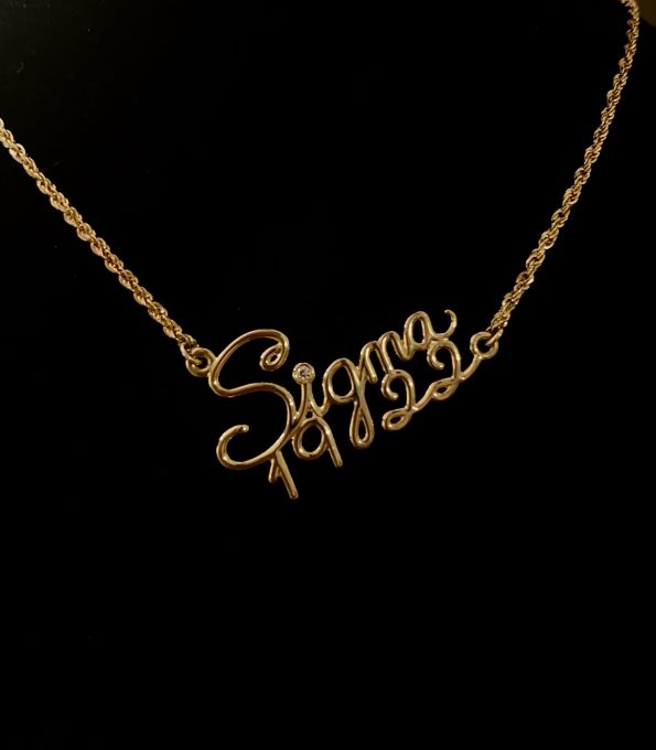 14 Kt. Gold Sigma 1922 Lean Necklace